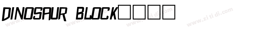 dinosaur block字体转换